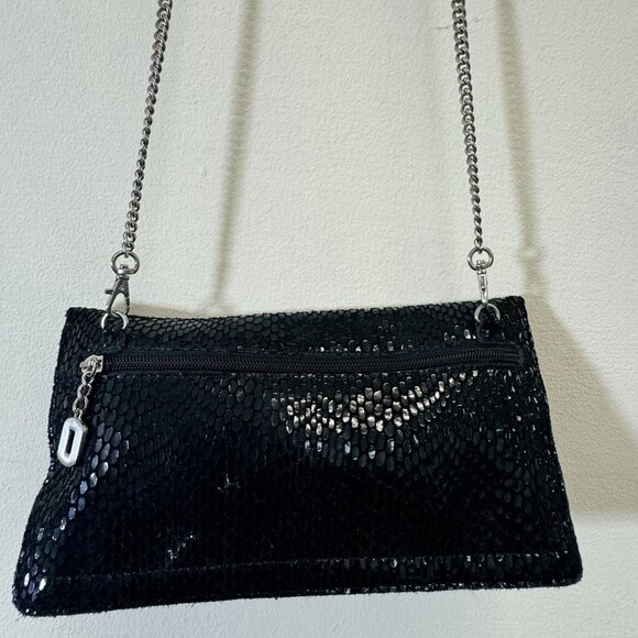 Sorial New York Soft Snakeskin Embossed Leather Small Crossbody 9.5X5.5” - Picture 3 of 8